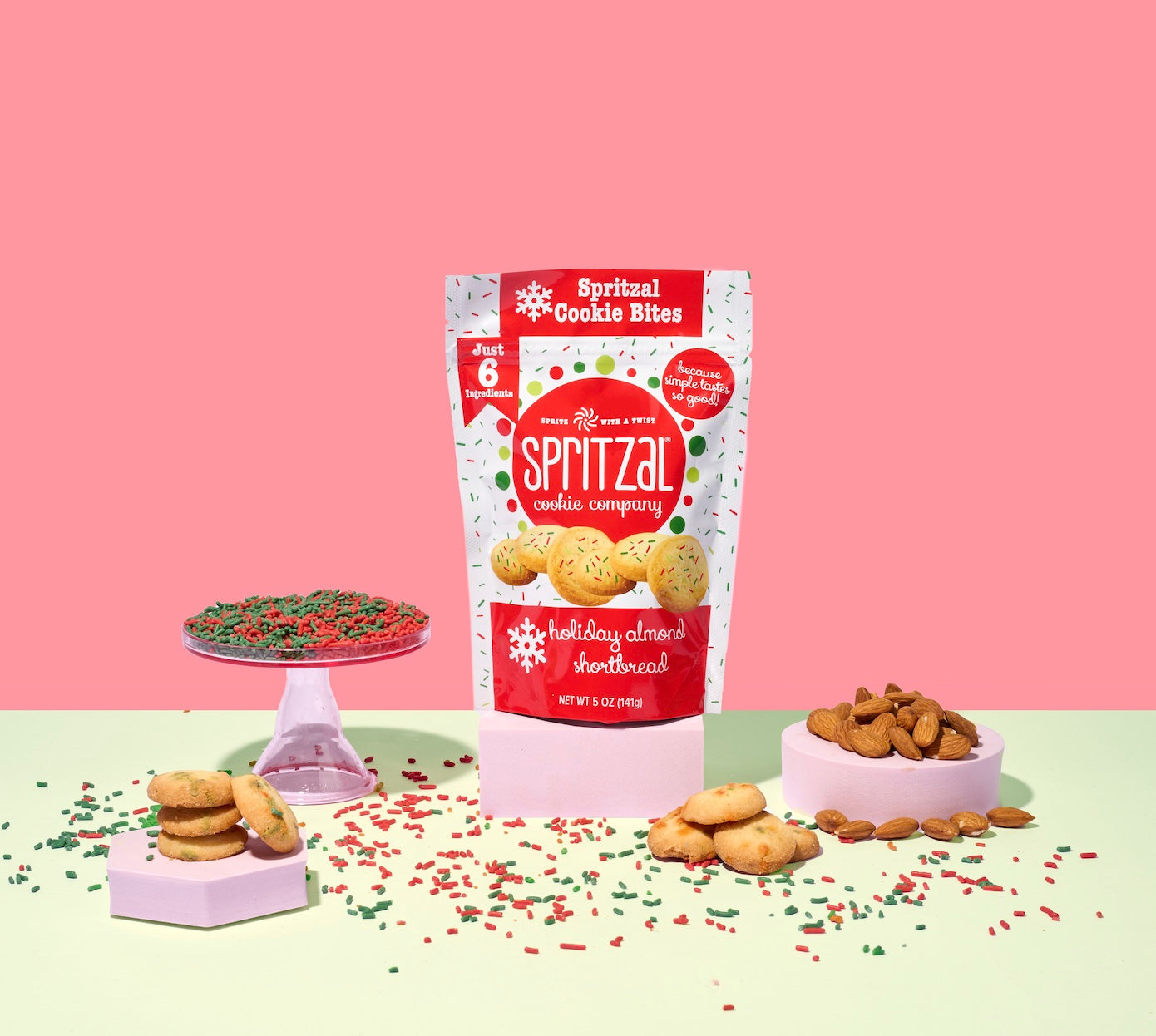 Holiday Almond Shortbread Bites